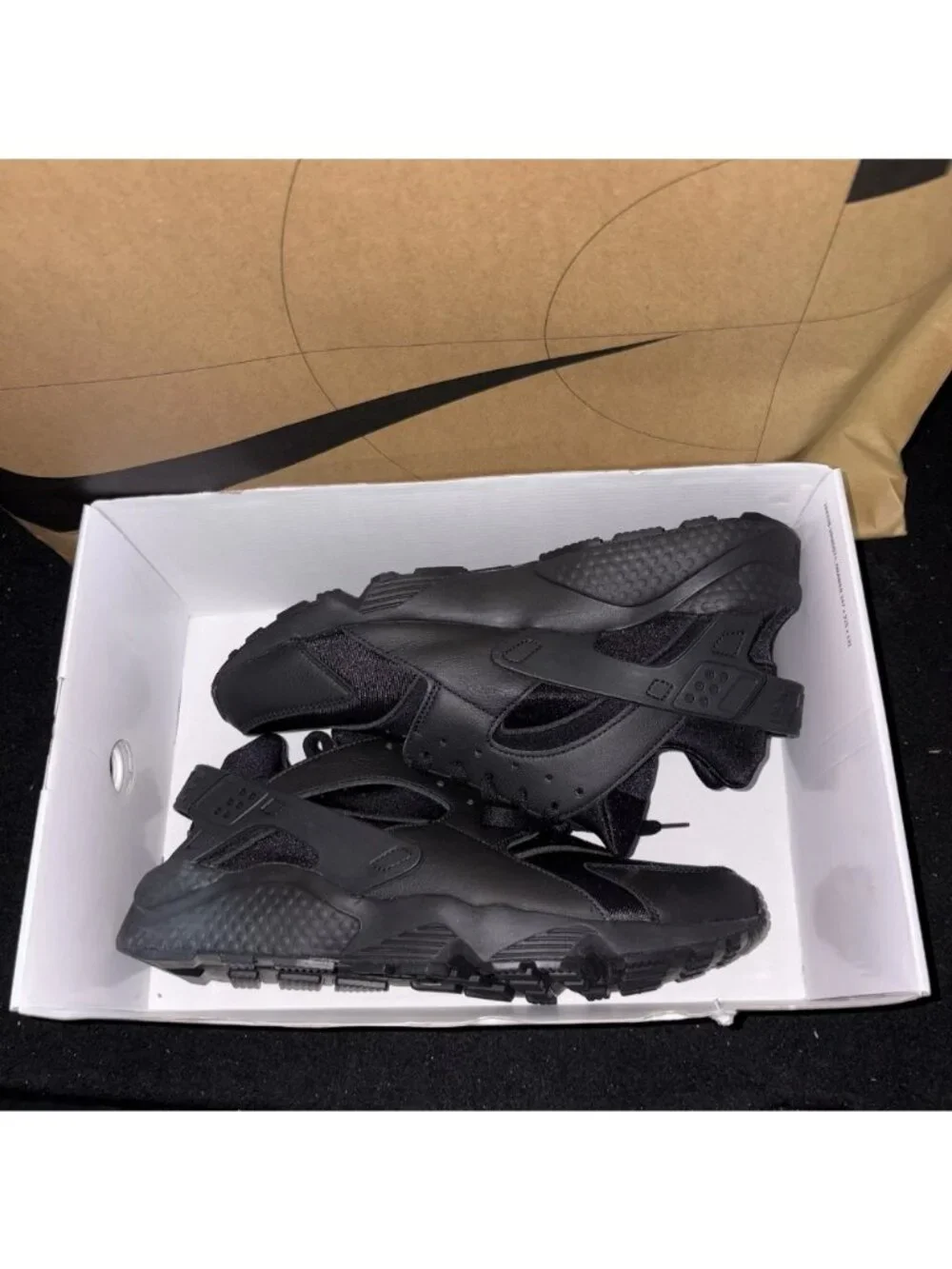 NEW Nike By You Air Huarache Triple Black White FD9781-900 Men's Size 11.5